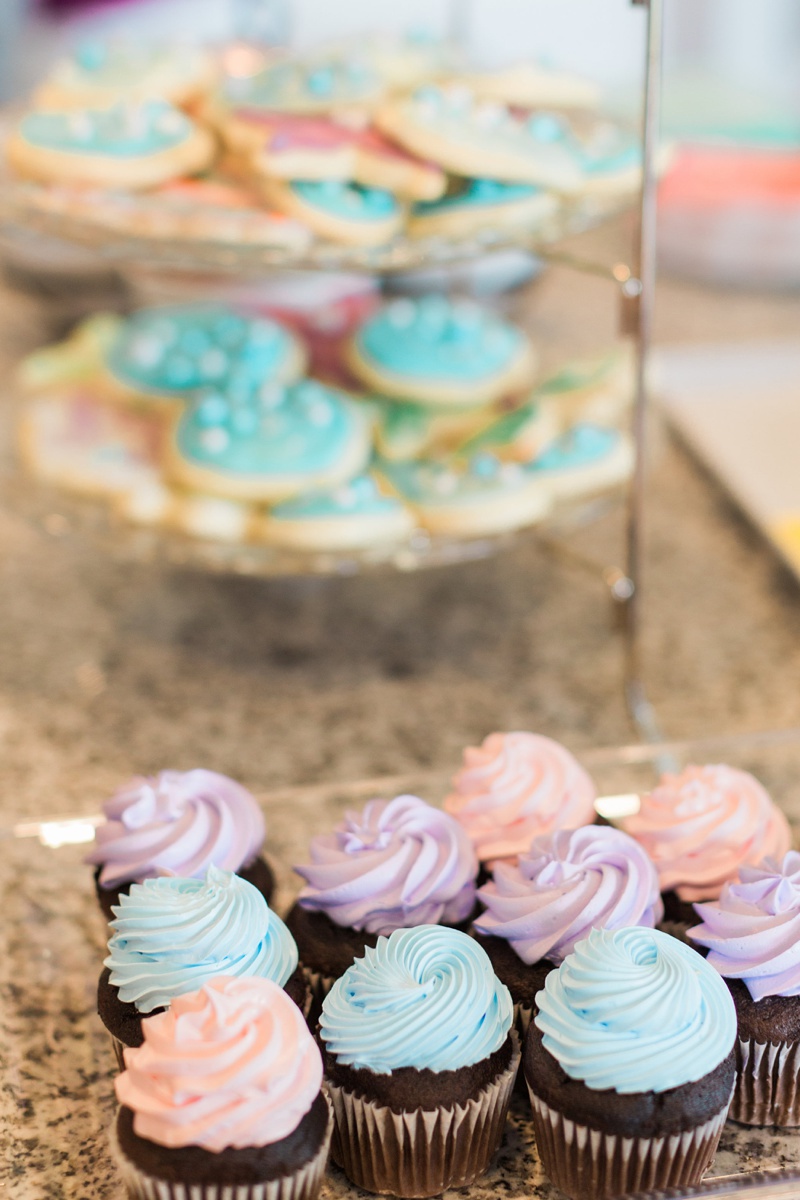 Bubble Guppies Birthday Party Ideas - pastel cupcakes