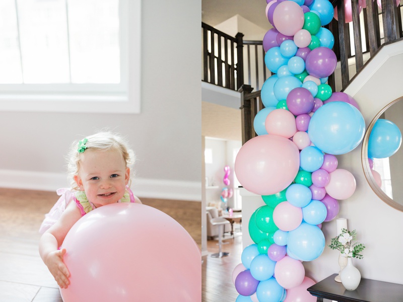 Bubble Guppies Birthday Party decor with Balloons