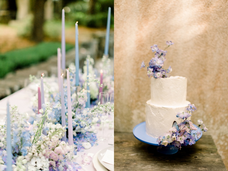 RiverOaks Charleston Blue and Purple Wedding Decor