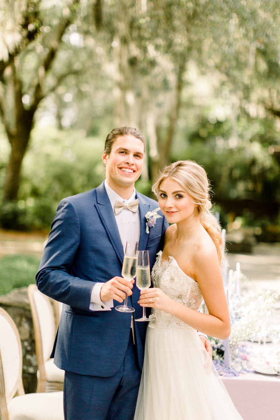 RiverOaks Charleston Bride and Groom Cheers