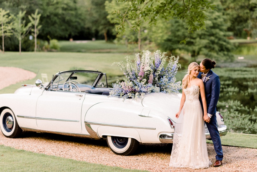 RiverOaks Charleston White Vintage getaway car