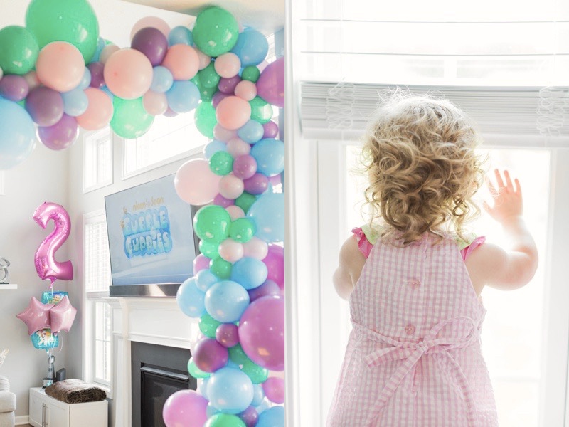 Bubble Guppies Birthday Party with Balloon garland
