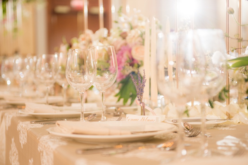 Conrad Indianapolis Wedding Reception tables